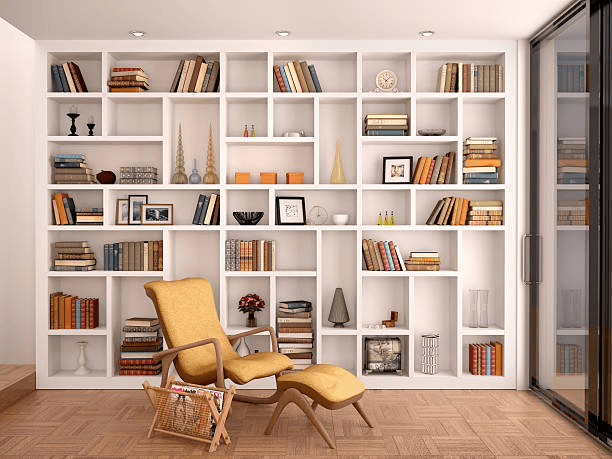 Built-in shelving and storage solutions